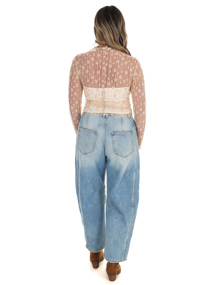 Summer Fling Sheer Floral Top