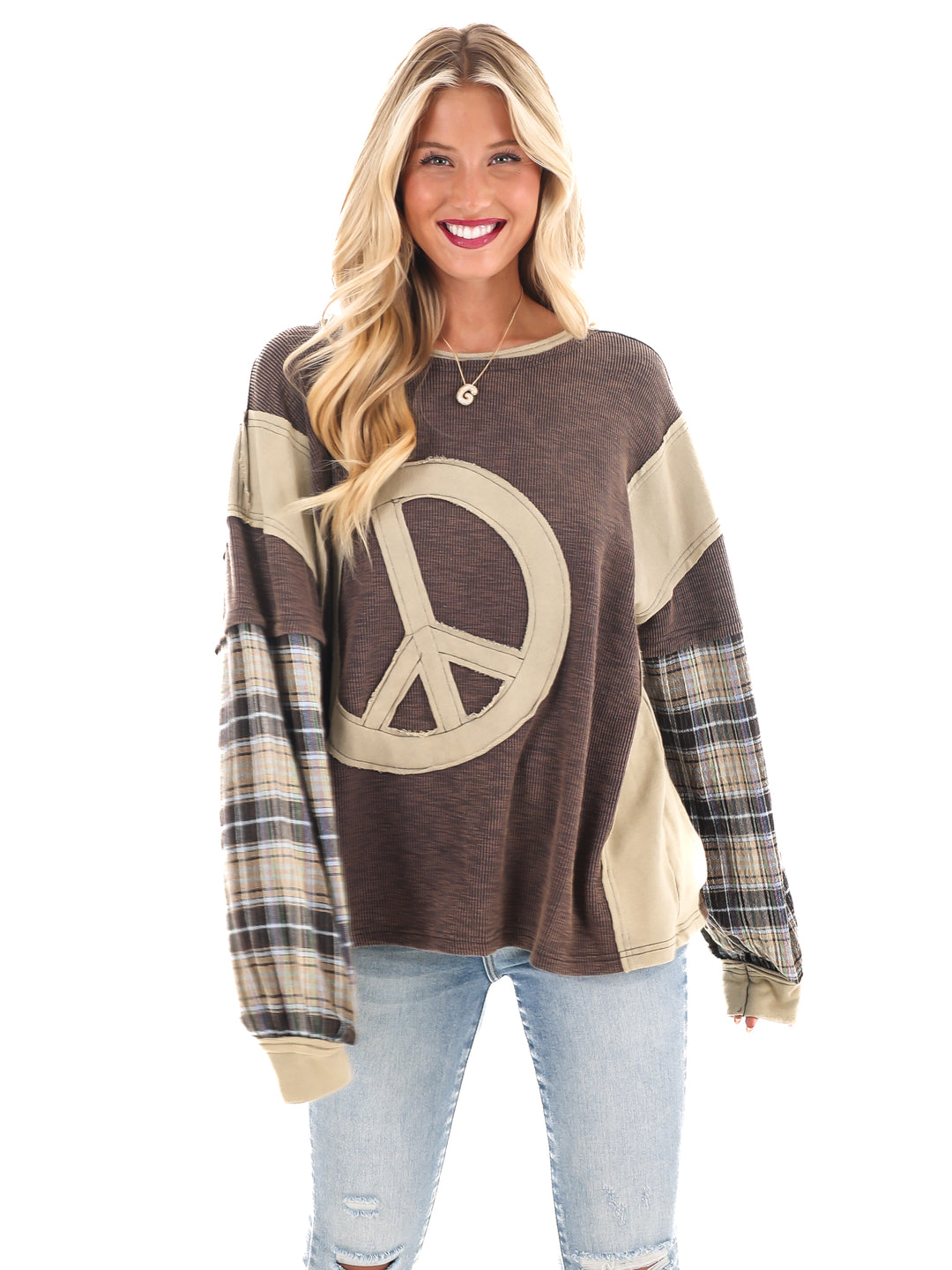 Easy Peace Patch Top