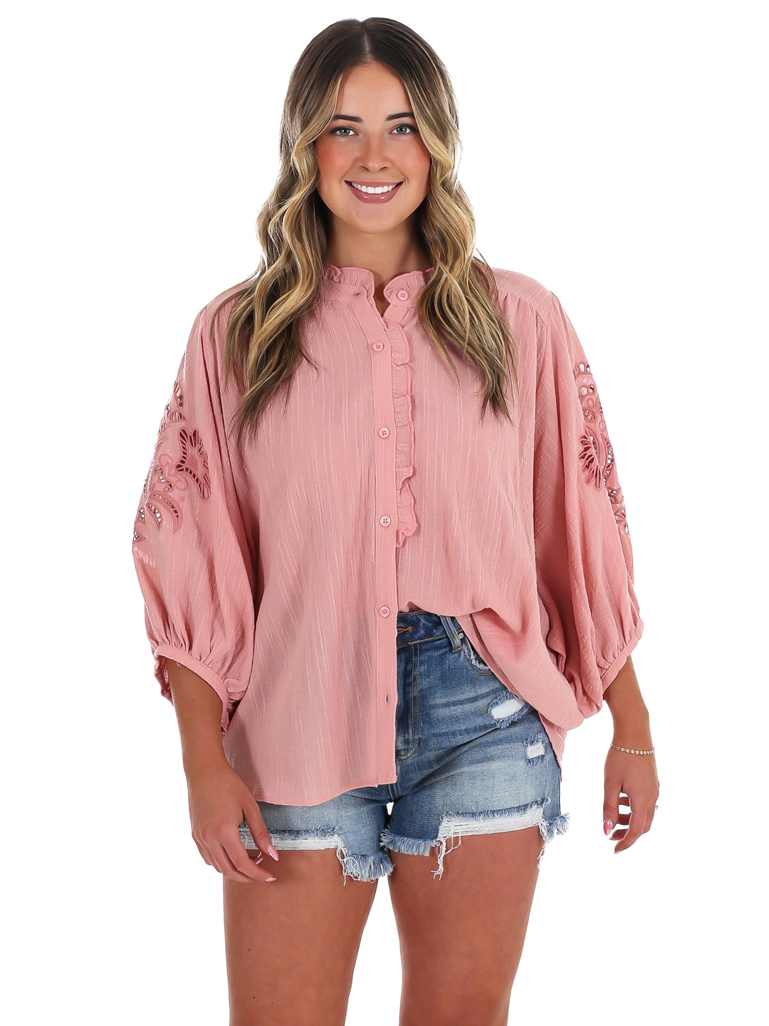 Better Perspective Bubble Sleeve Top