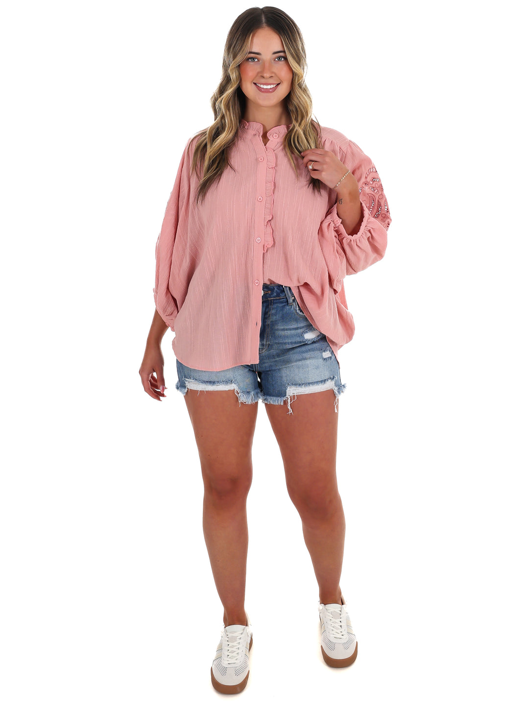 Better Perspective Bubble Sleeve Top