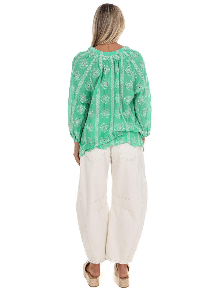 Every Morning Eyelet Lace Top