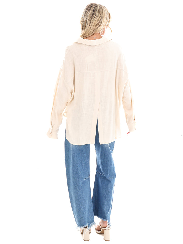 As You Are Button Down Top