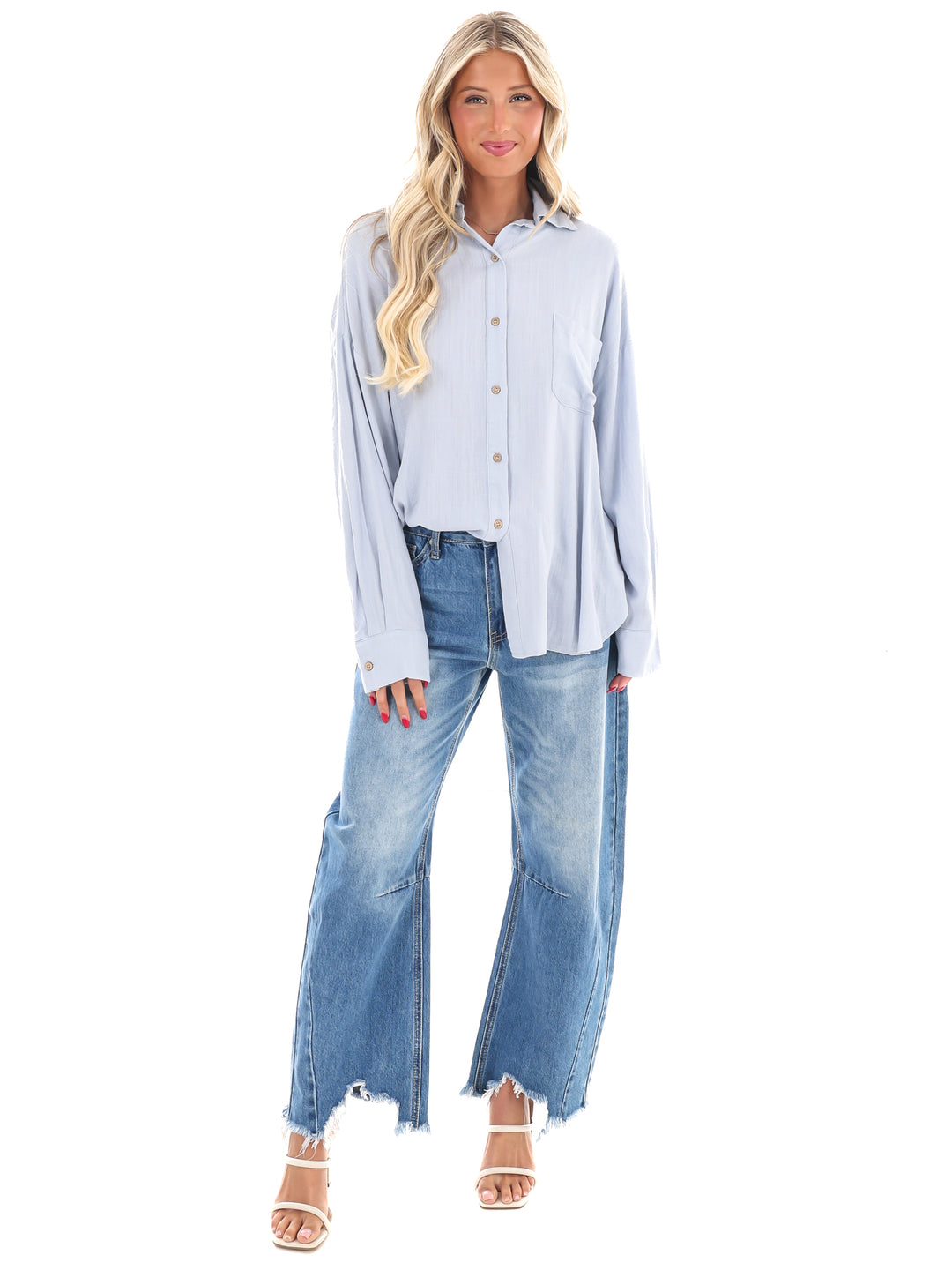 As You Are Button Down Top