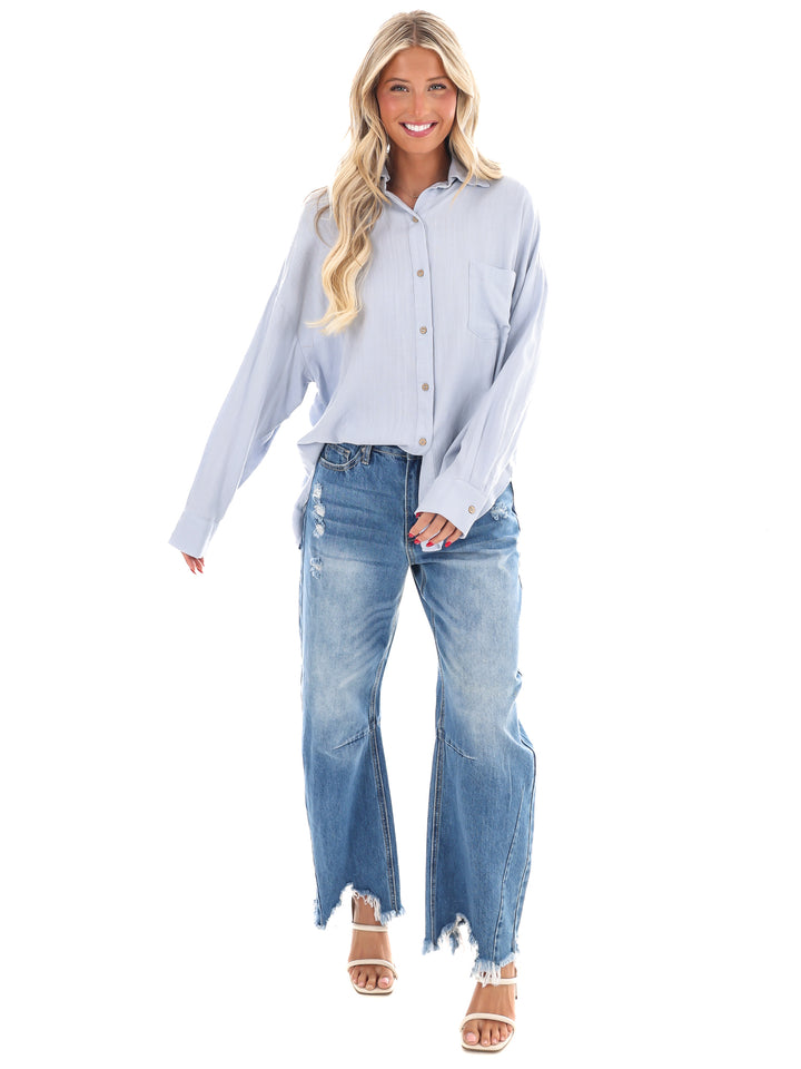 As You Are Button Down Top