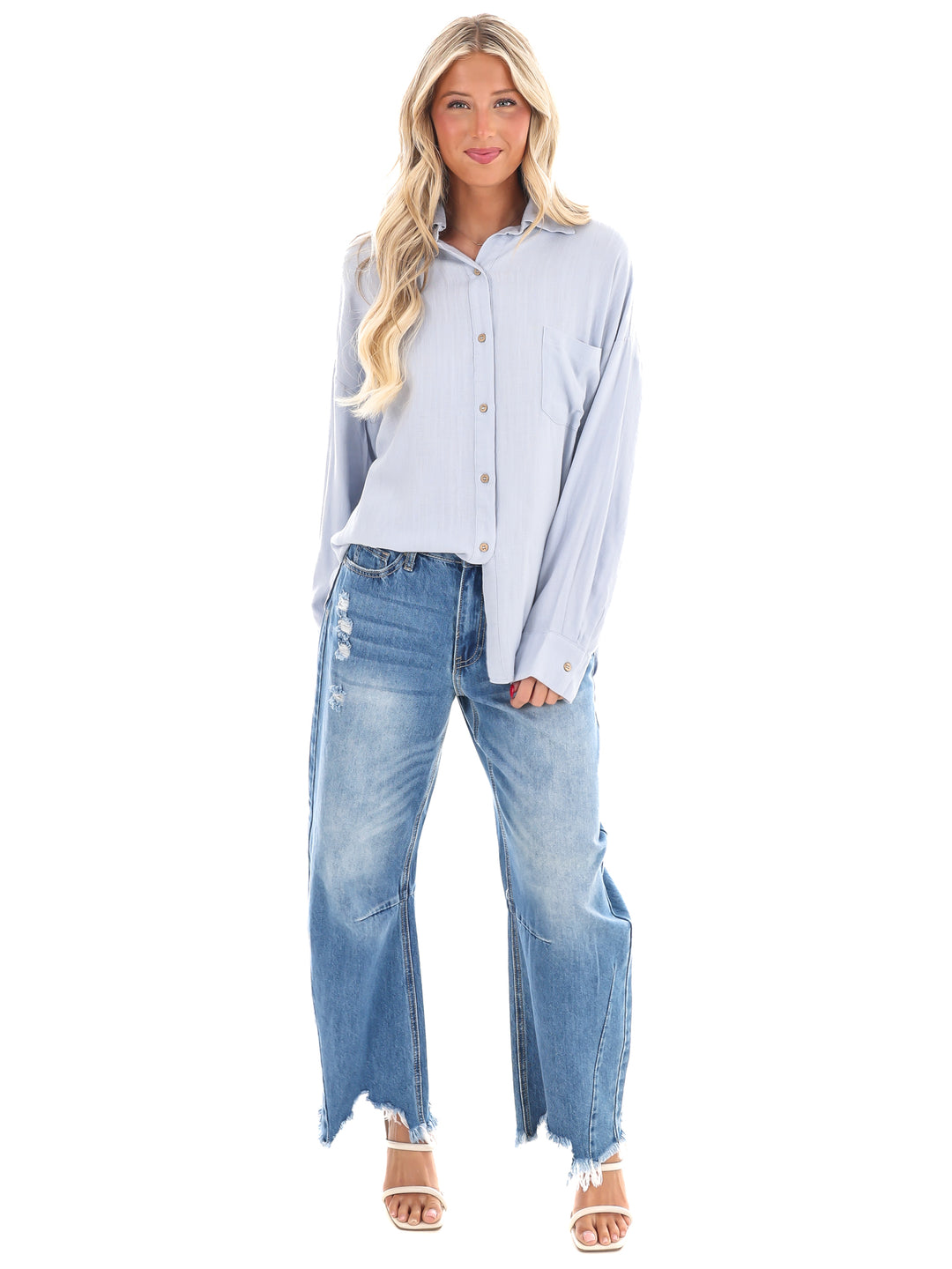 As You Are Button Down Top