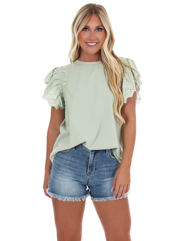 Sunday Lace Knit Top