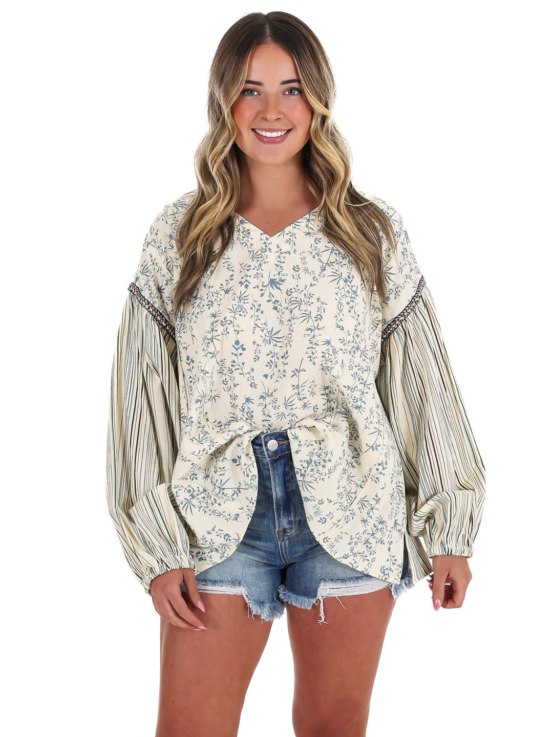 Coastal Current Print Top