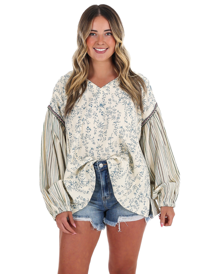 Coastal Current Print Top
