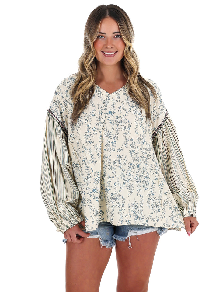 Coastal Current Print Top