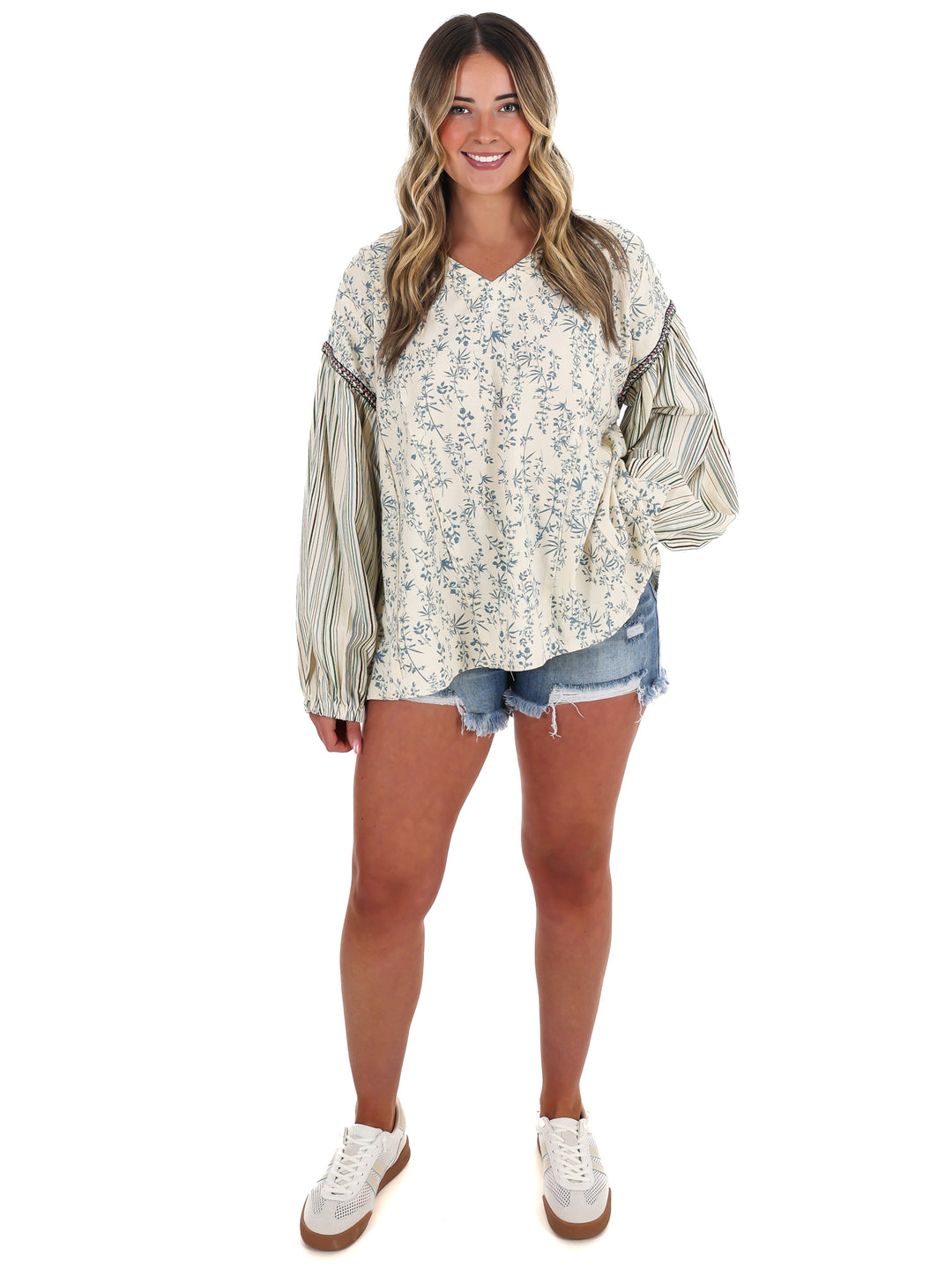 Coastal Current Print Top