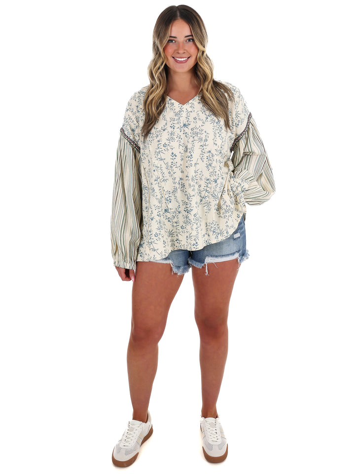Coastal Current Print Top