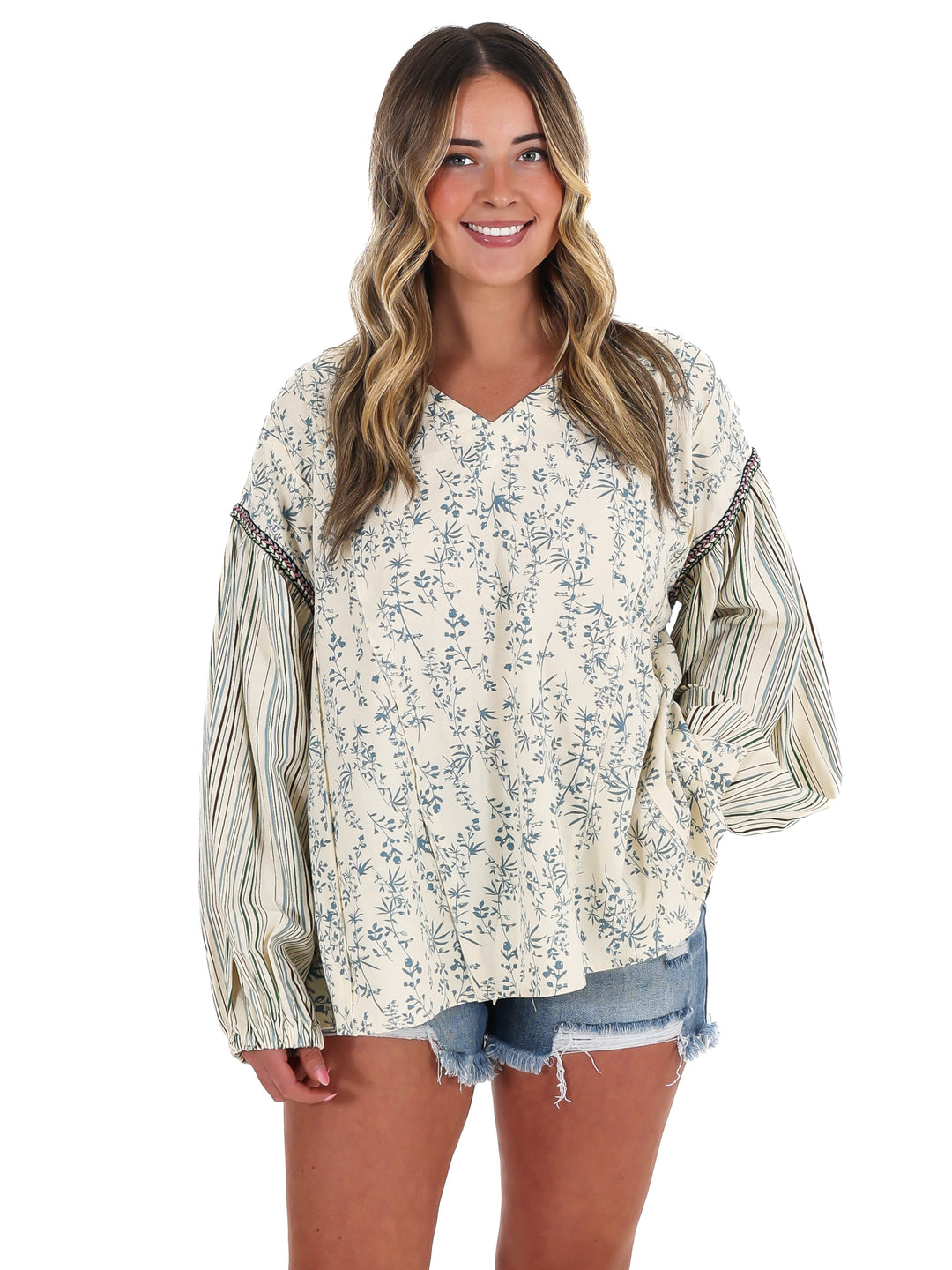 Coastal Current Print Top