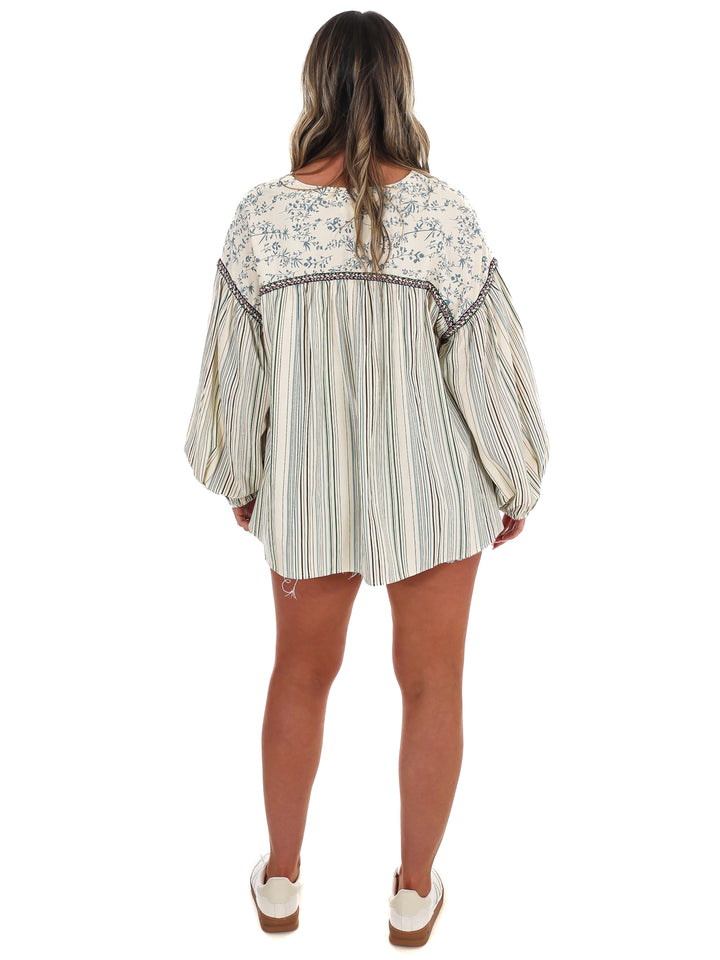 Coastal Current Print Top