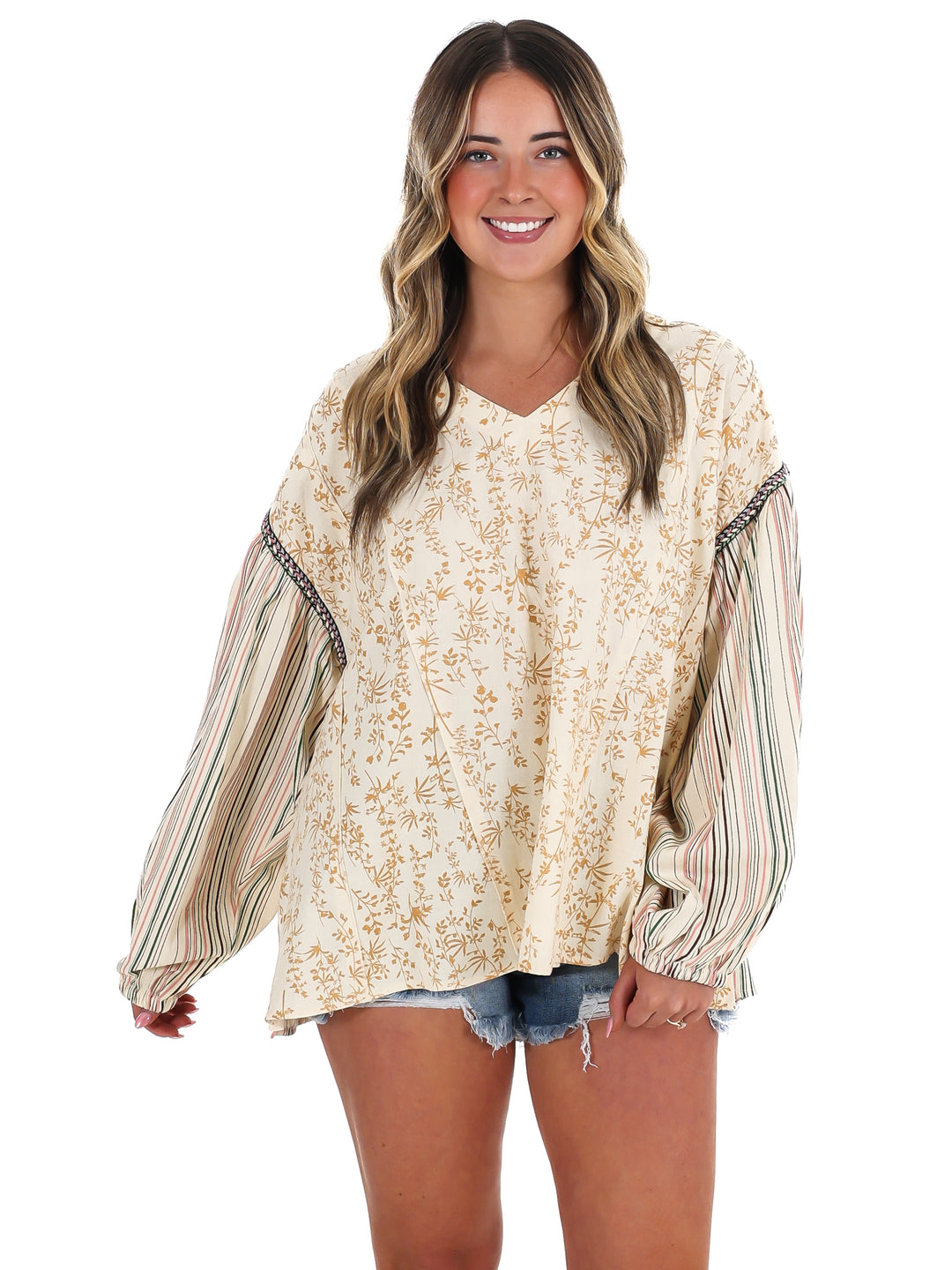 Coastal Current Print Top