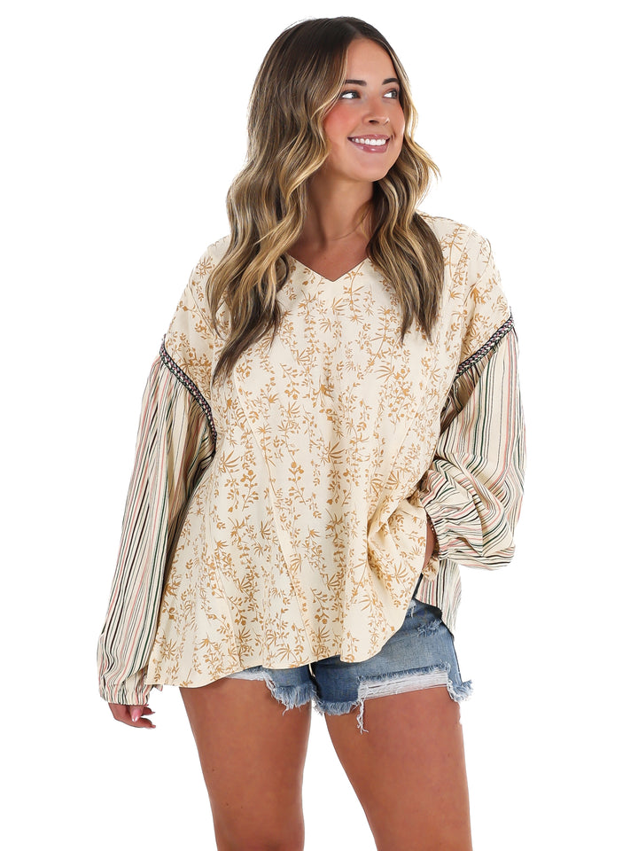 Coastal Current Print Top