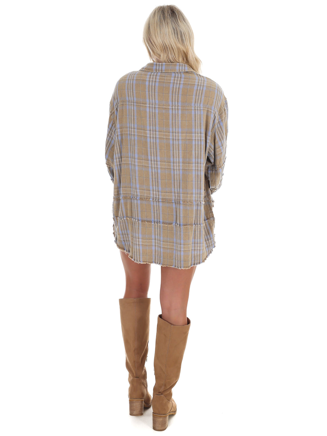 Campfire Plaid Button Up Top