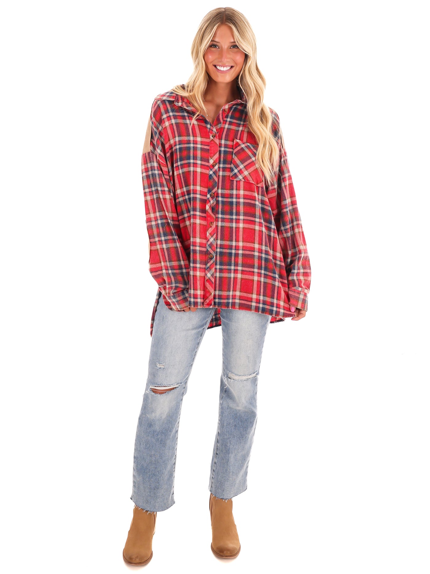 Plaid and True Button Down Top