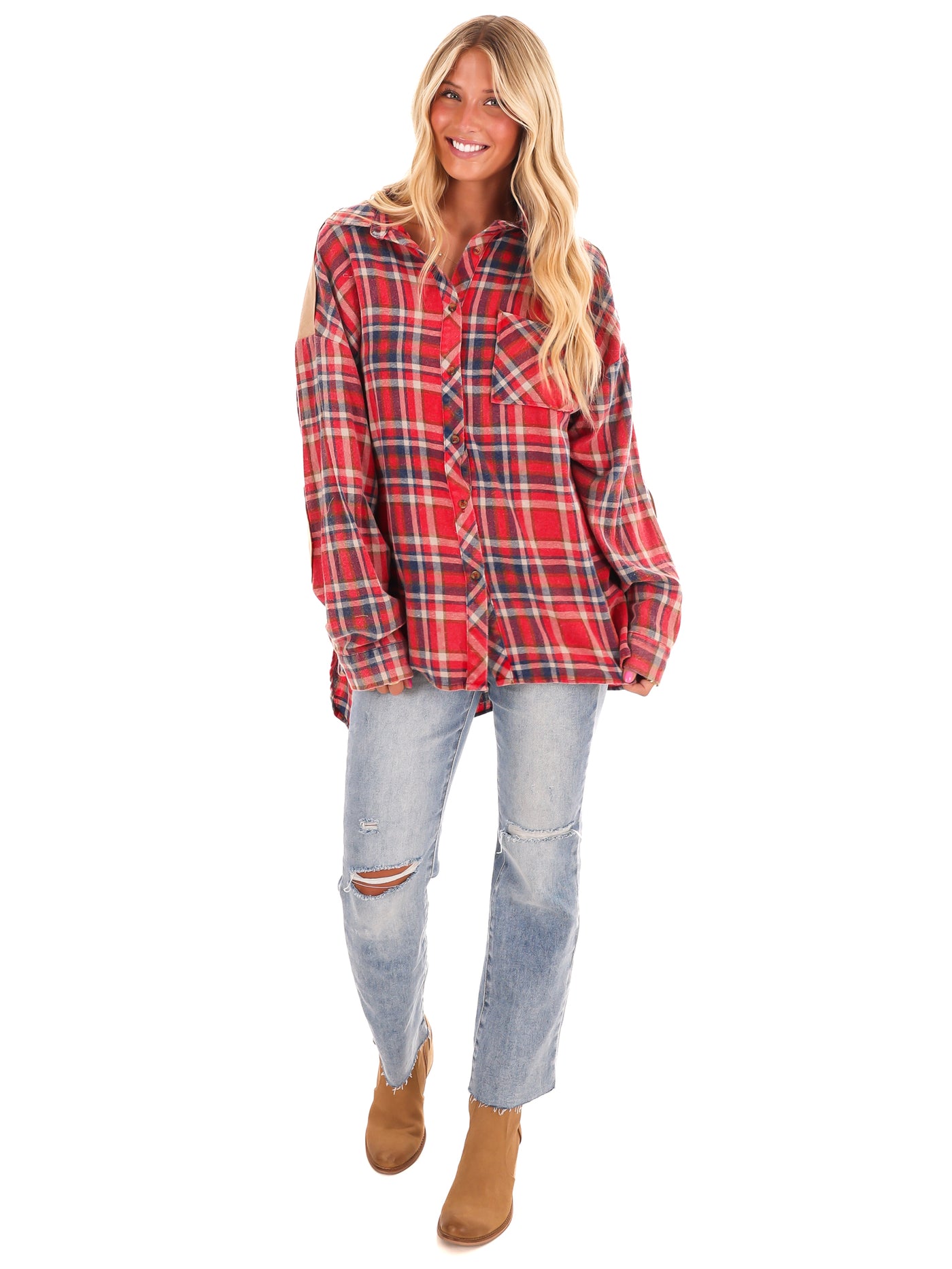 Plaid and True Button Down Top