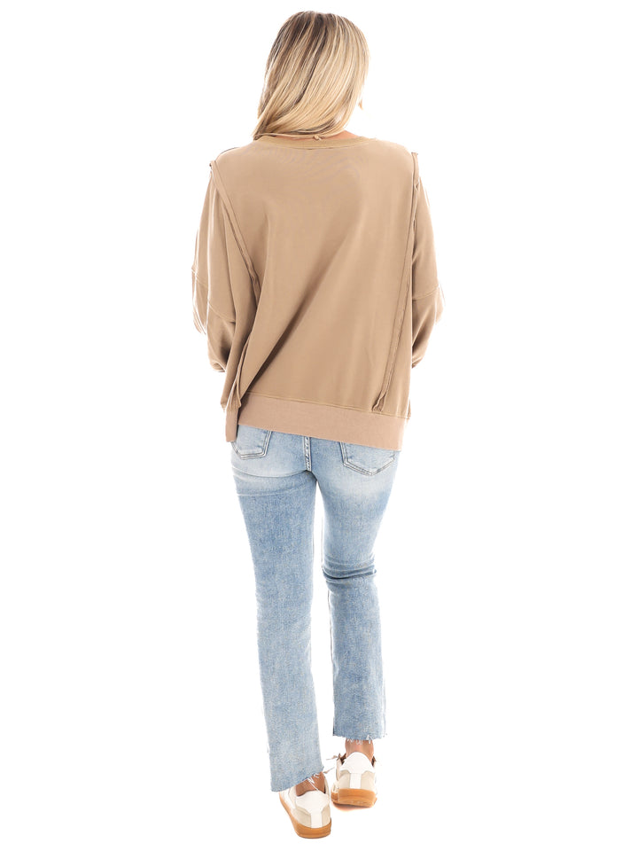 Love One Another Terry Knit Pullover