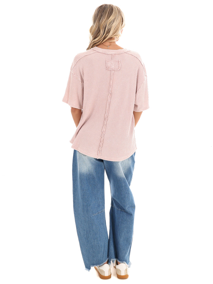 Sunlit Waffle Knit Top
