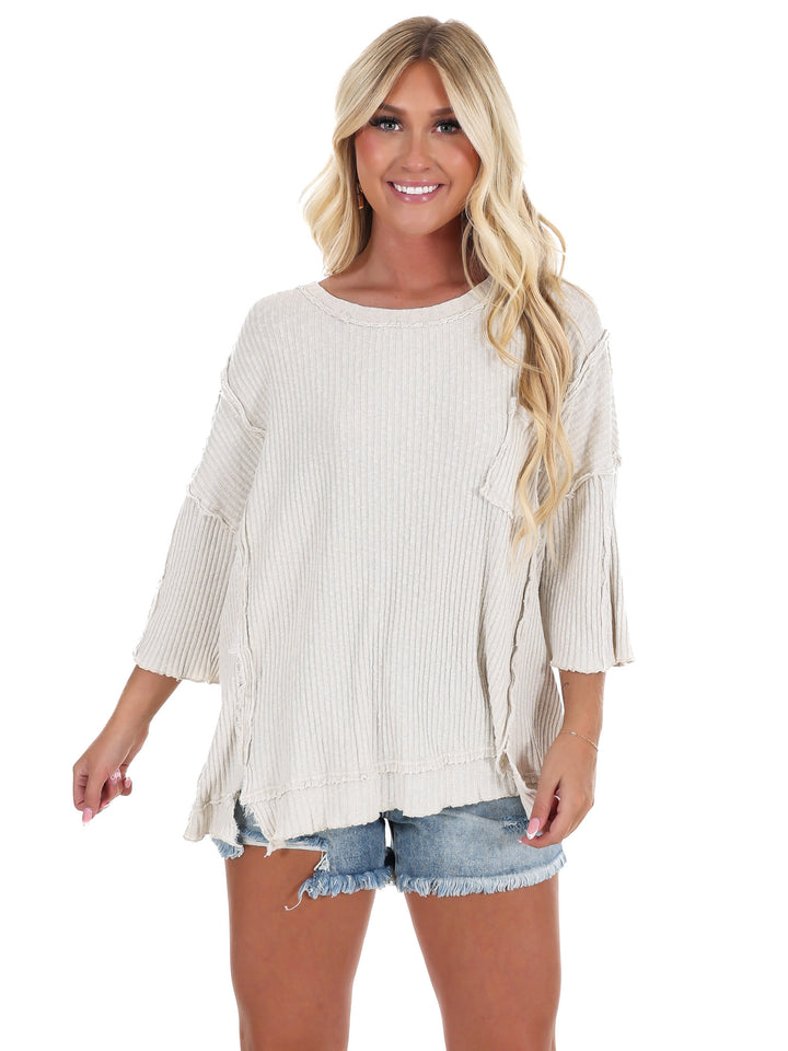 What A Girl Wants Ribbed Top