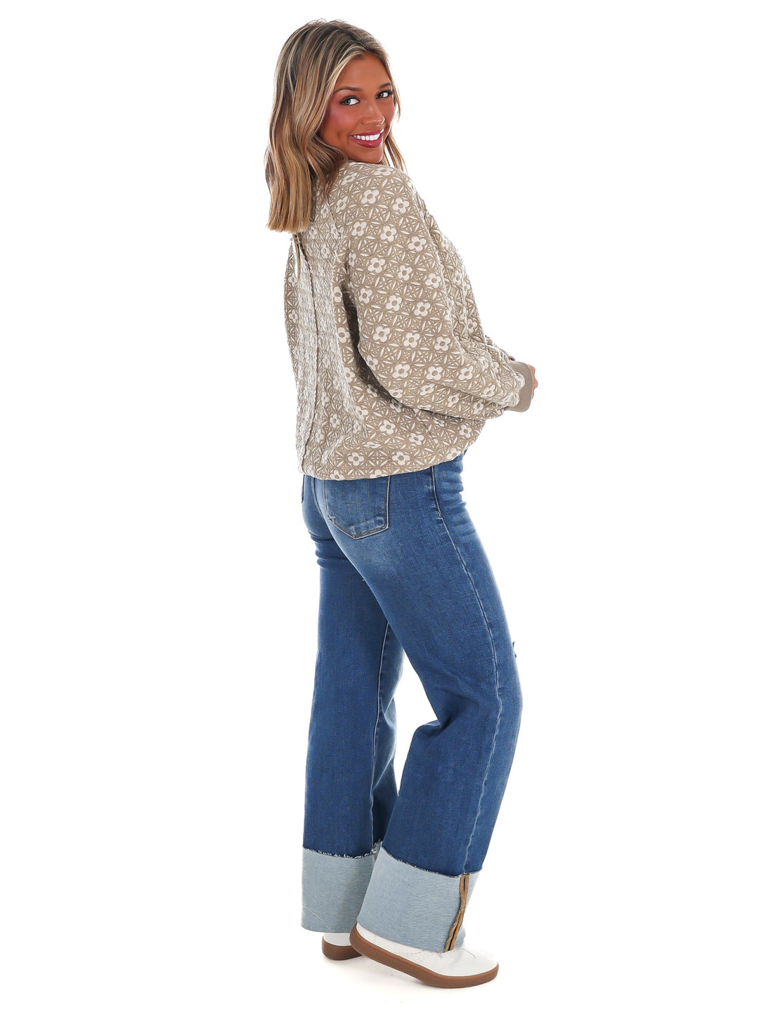 City Scout Floral Pullover