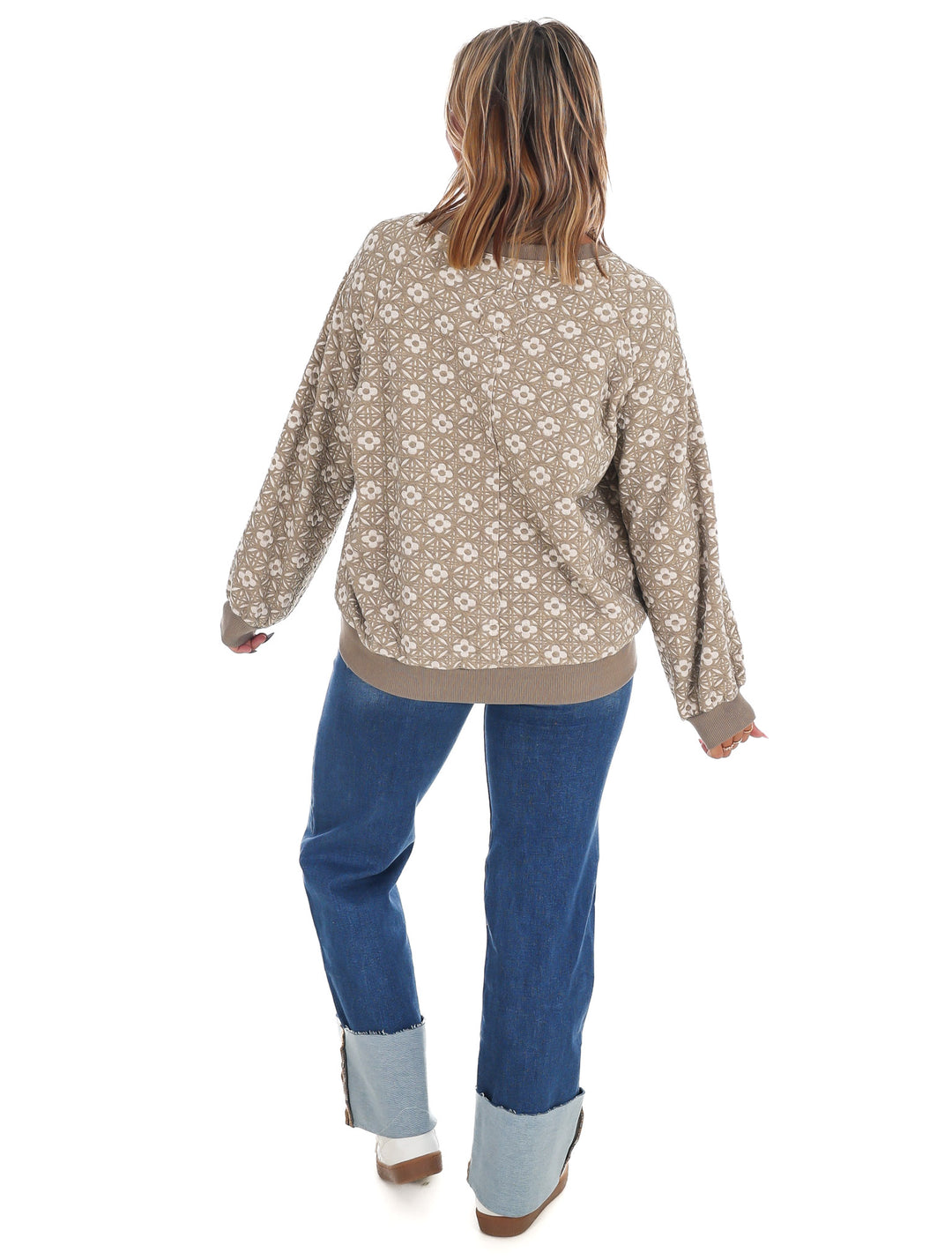 City Scout Floral Pullover
