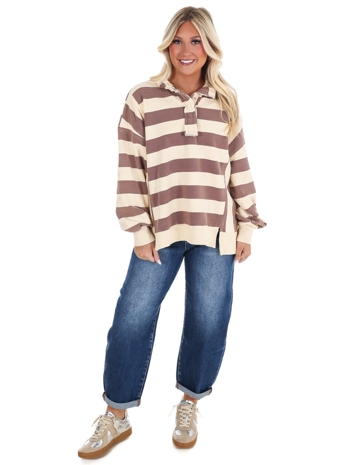 Field Day Rugby Stripe Pullover