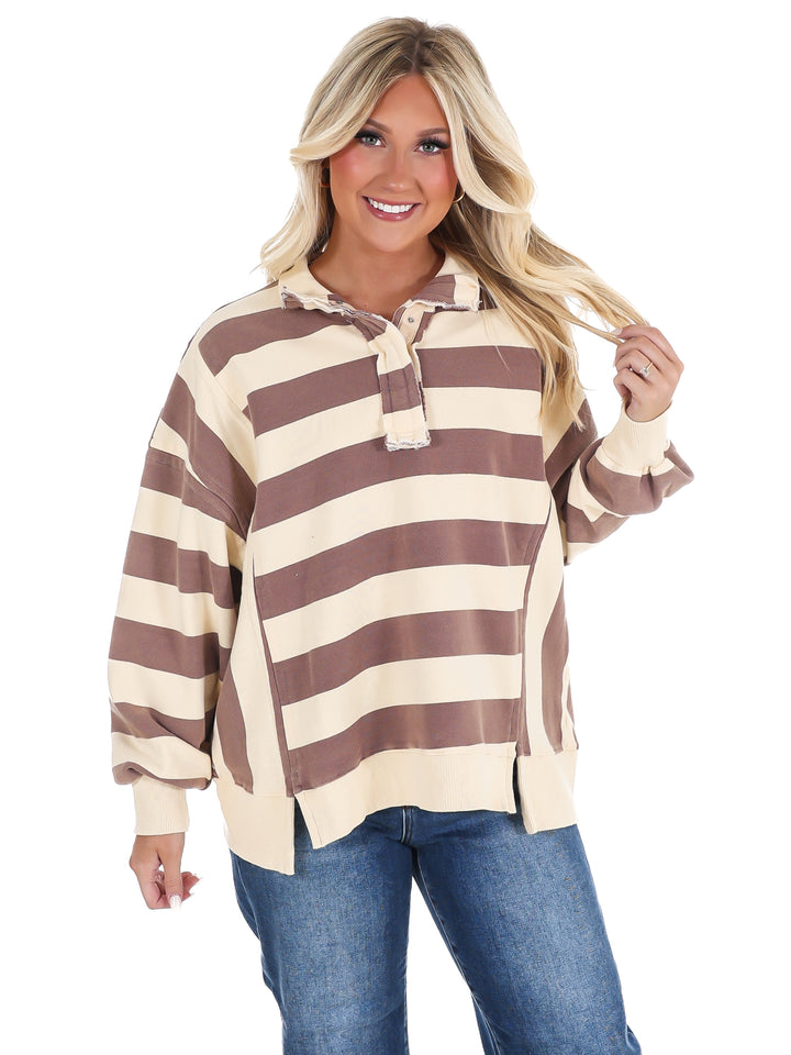 Field Day Rugby Stripe Pullover