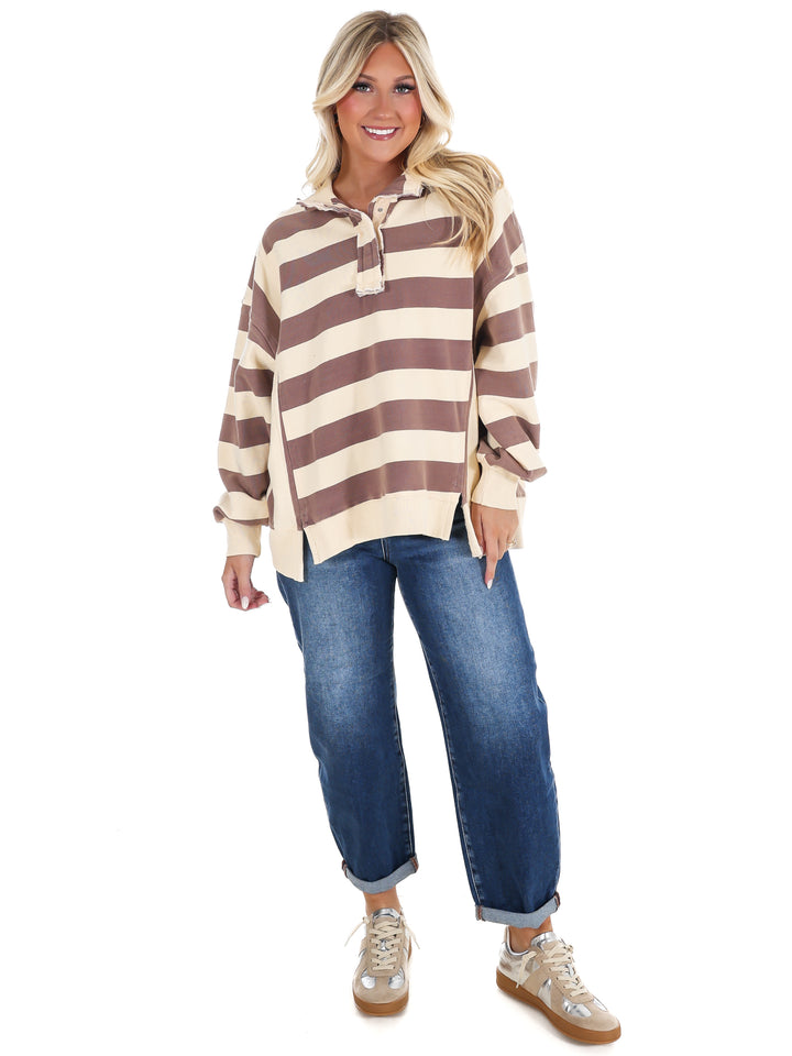 Field Day Rugby Stripe Pullover