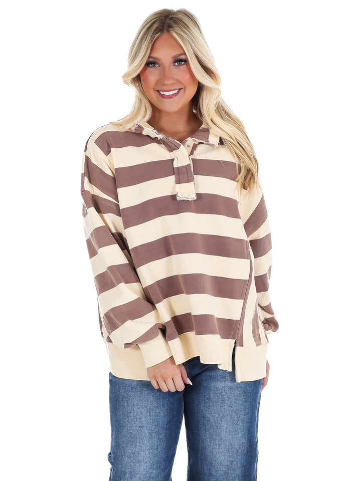 Field Day Rugby Stripe Pullover