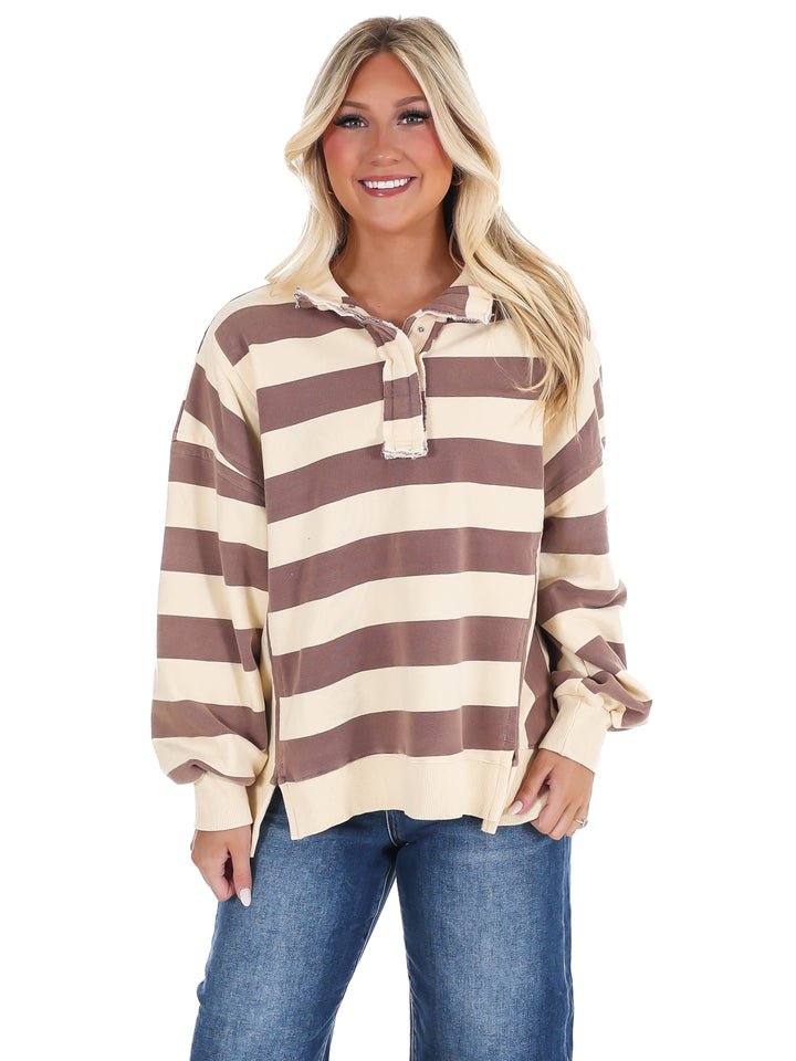 Field Day Rugby Stripe Pullover