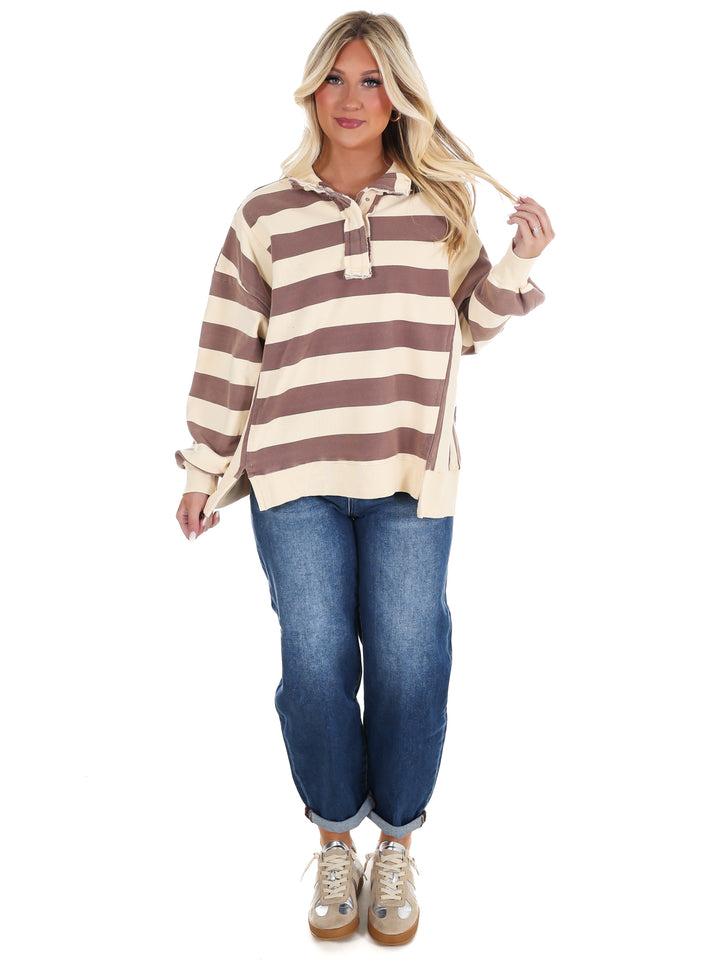 Field Day Rugby Stripe Pullover