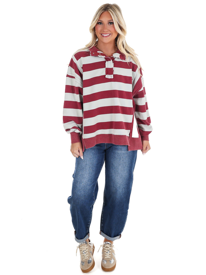 Field Day Rugby Stripe Pullover
