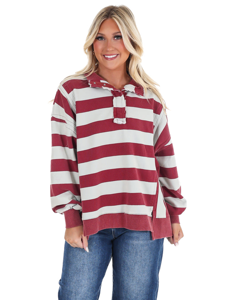 Field Day Rugby Stripe Pullover
