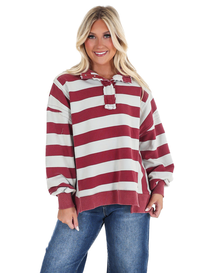 Field Day Rugby Stripe Pullover