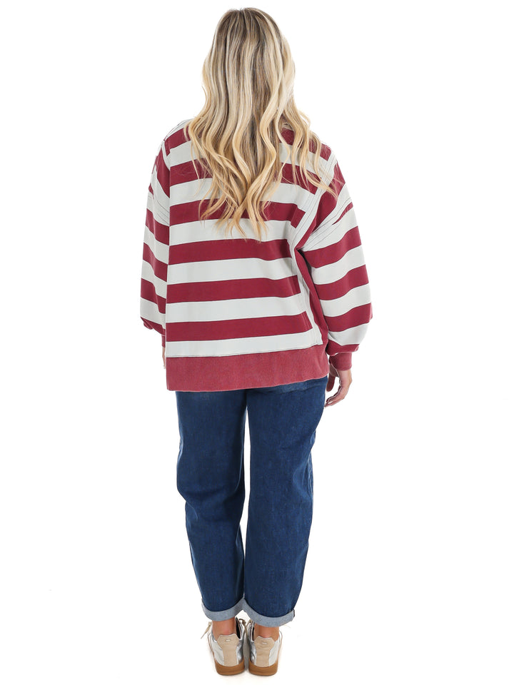 Field Day Rugby Stripe Pullover