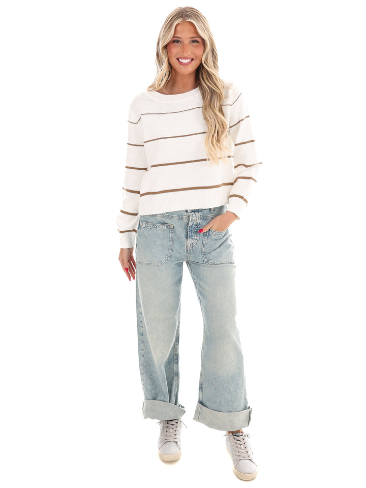Stitched with Love Stripe Sweater