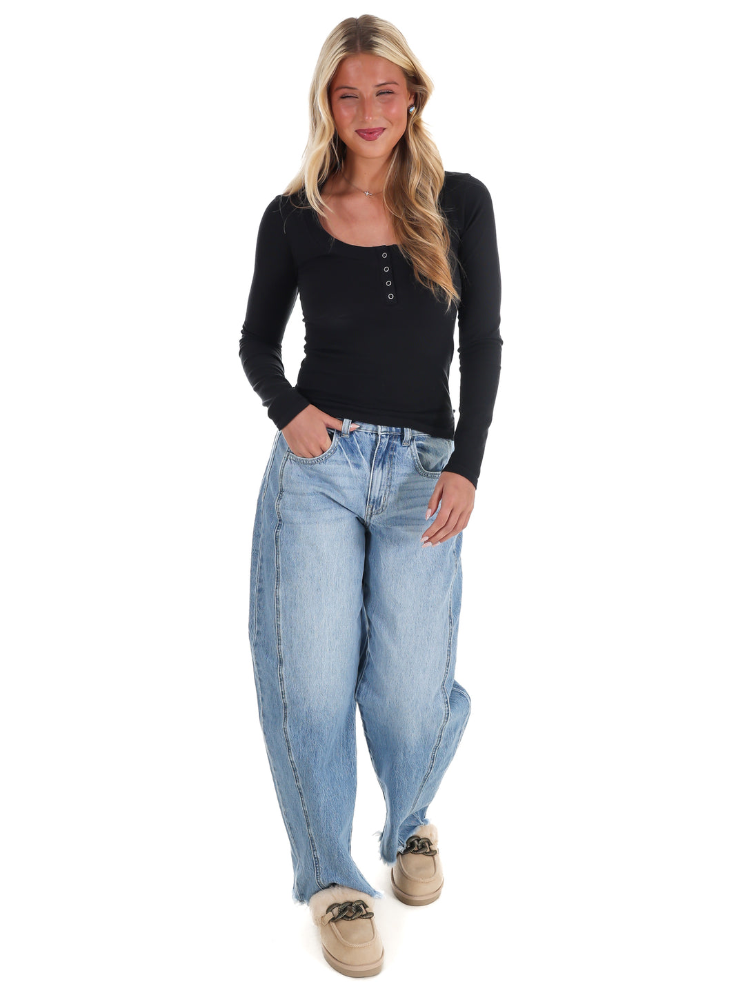 Free People Wide Awake Layering Top