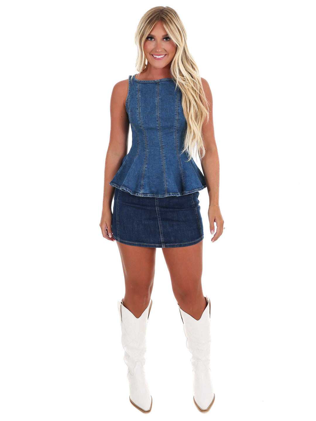 Soft Fade Denim Top