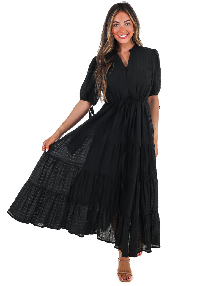 Hey Soul Sister Tiered Midi Dress