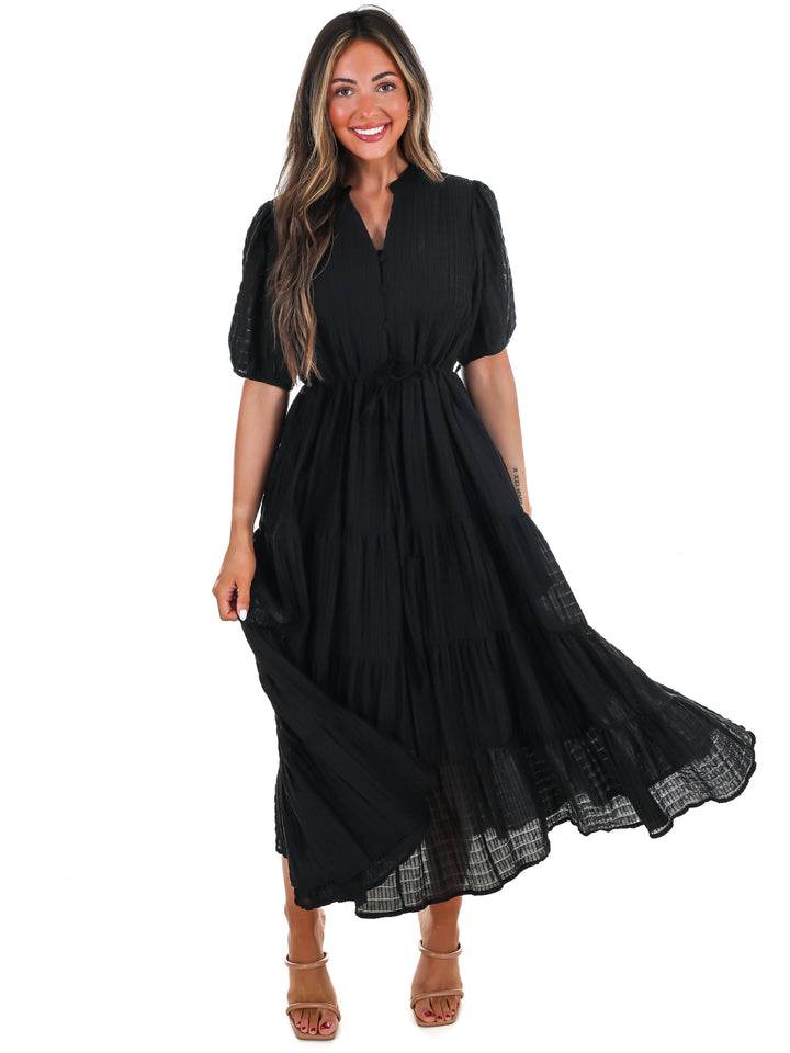 Hey Soul Sister Tiered Midi Dress