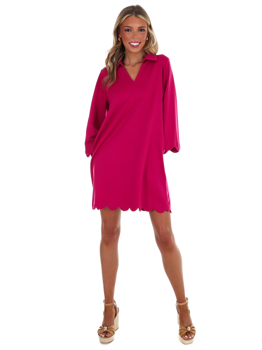Simply Styled Scallop Mini Dress