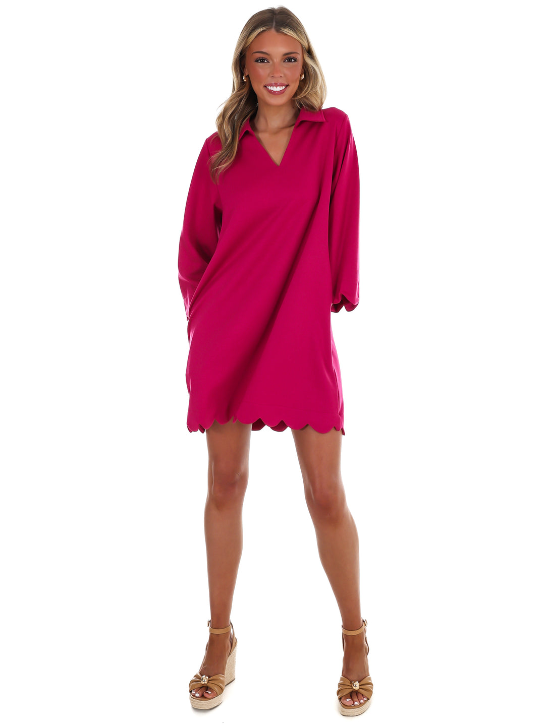 Simply Styled Scallop Mini Dress