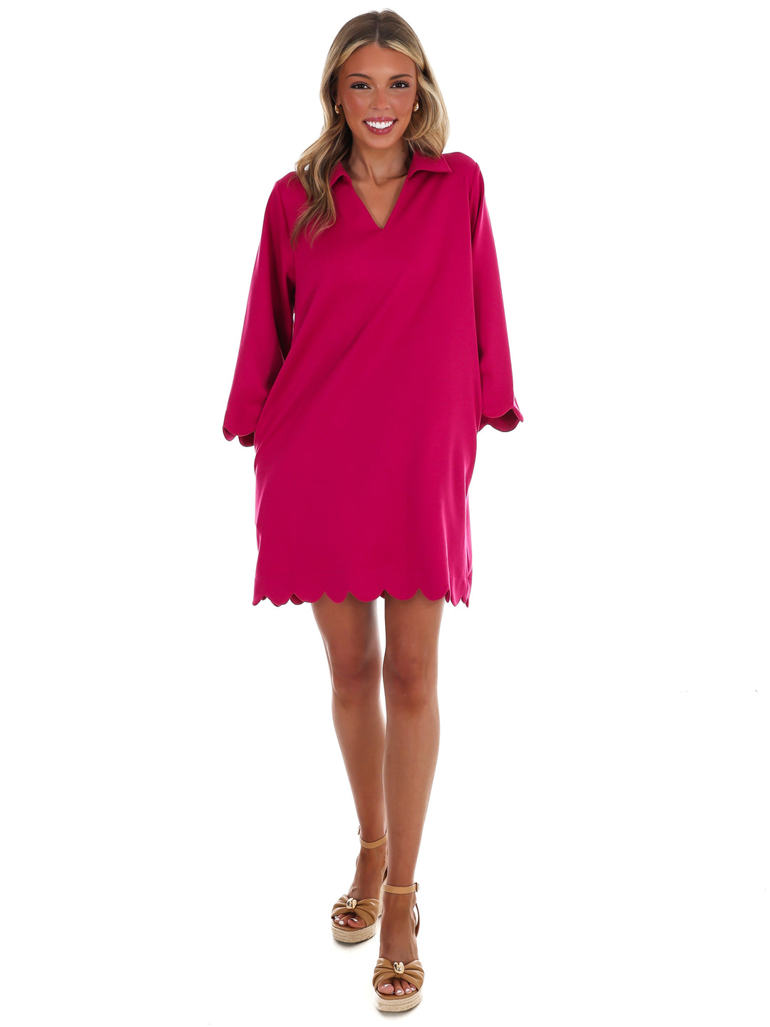 Simply Styled Scallop Mini Dress