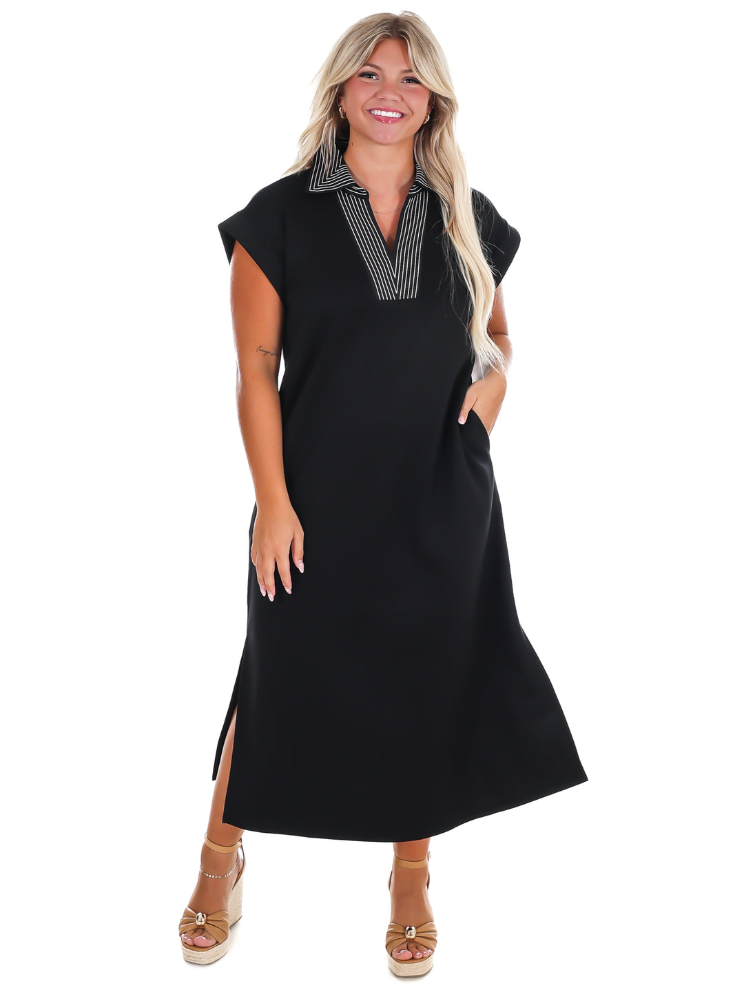 Last Minute Plans Midi Dress