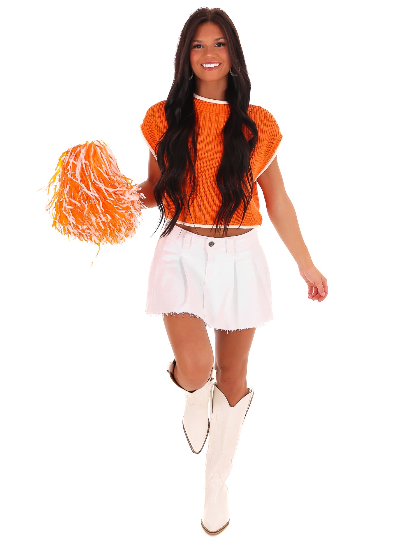 UT Victory Sweater Crop Top