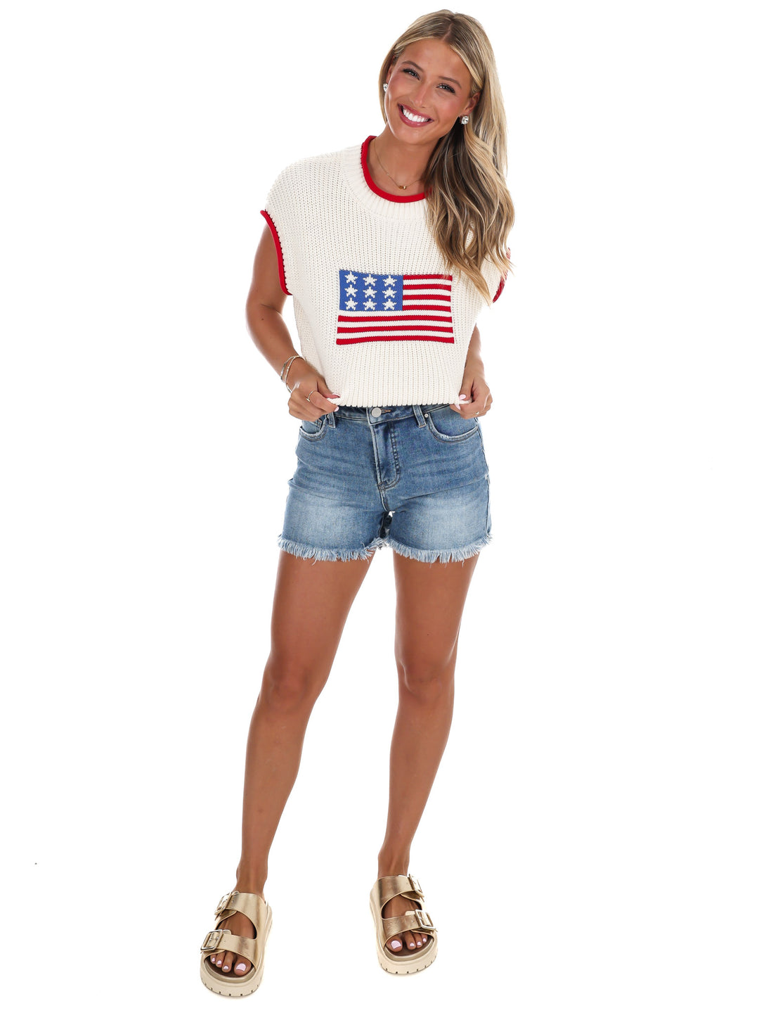 Land of the Free Flag Sweater