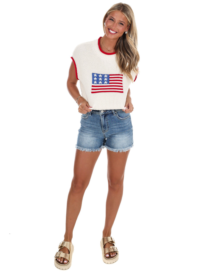Land of the Free Flag Sweater