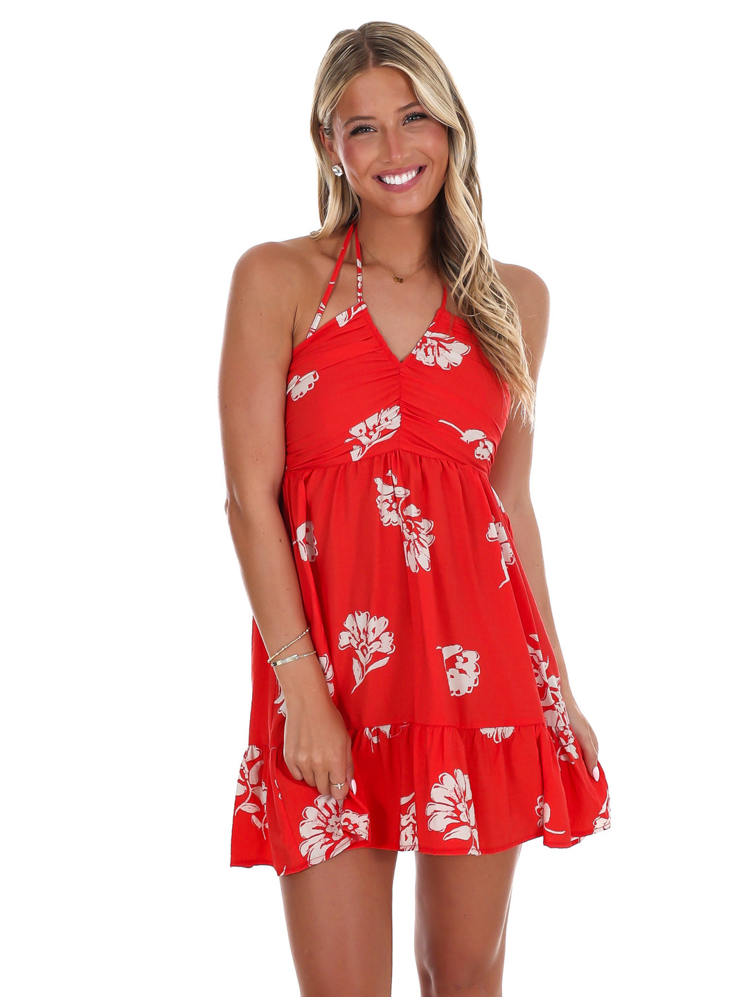 A Moments Notice Halter Mini Dress – Josie's Boutique